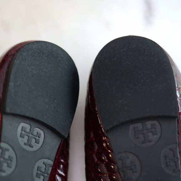 Tory Burch Burgundy Flats - Picture 6 of 8